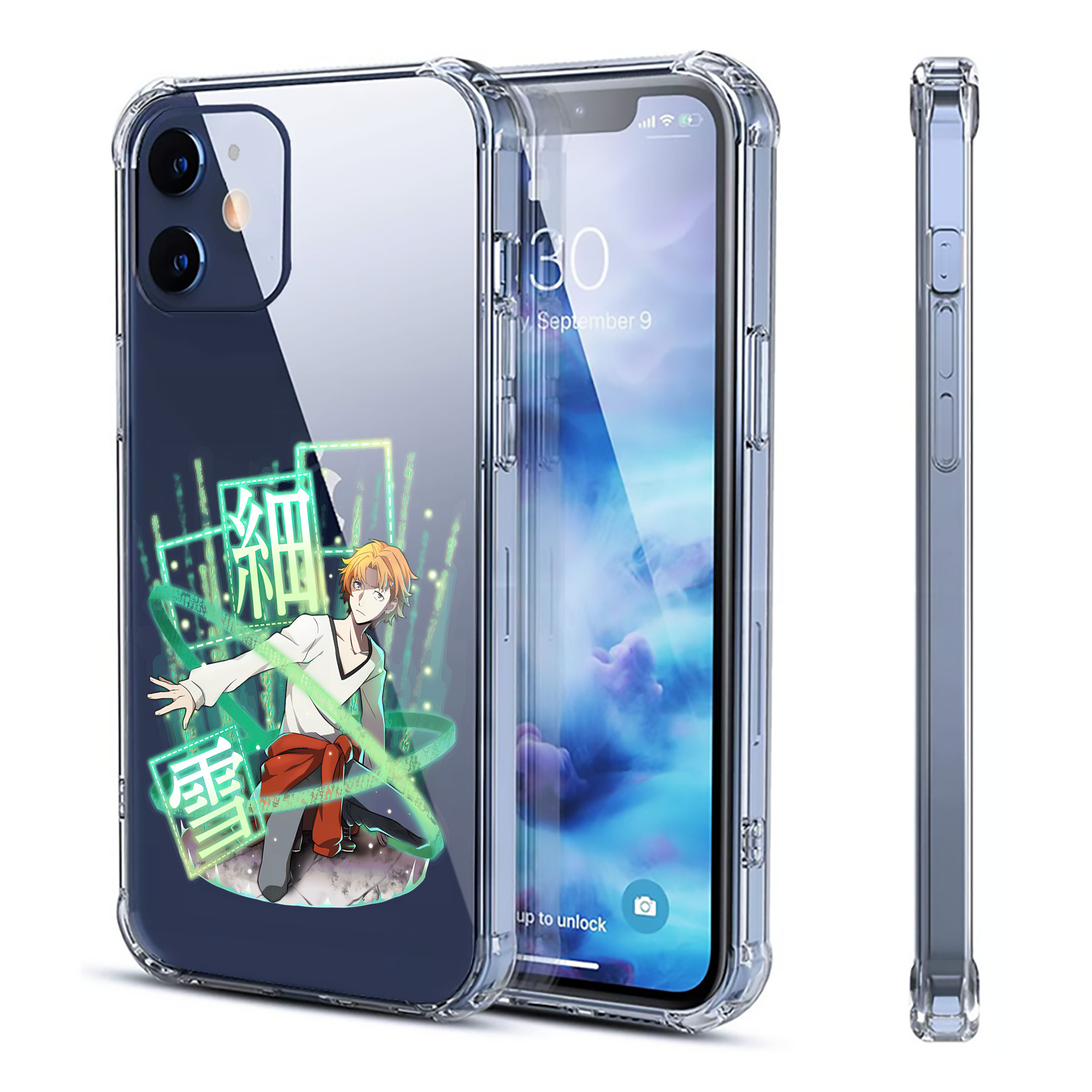 （画像用） 文豪ストレイドッグス Bungo Stray Dogs 【iPhone 12シリーズ対応】透明スマホケース（クリアソフトケース）